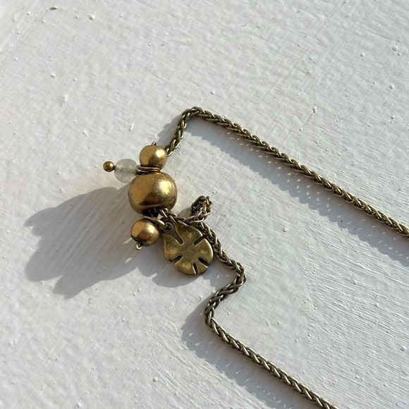 Lucky Brand Gold Tone Double Horseshoe Elephant Necklace - Picture 4 of 4